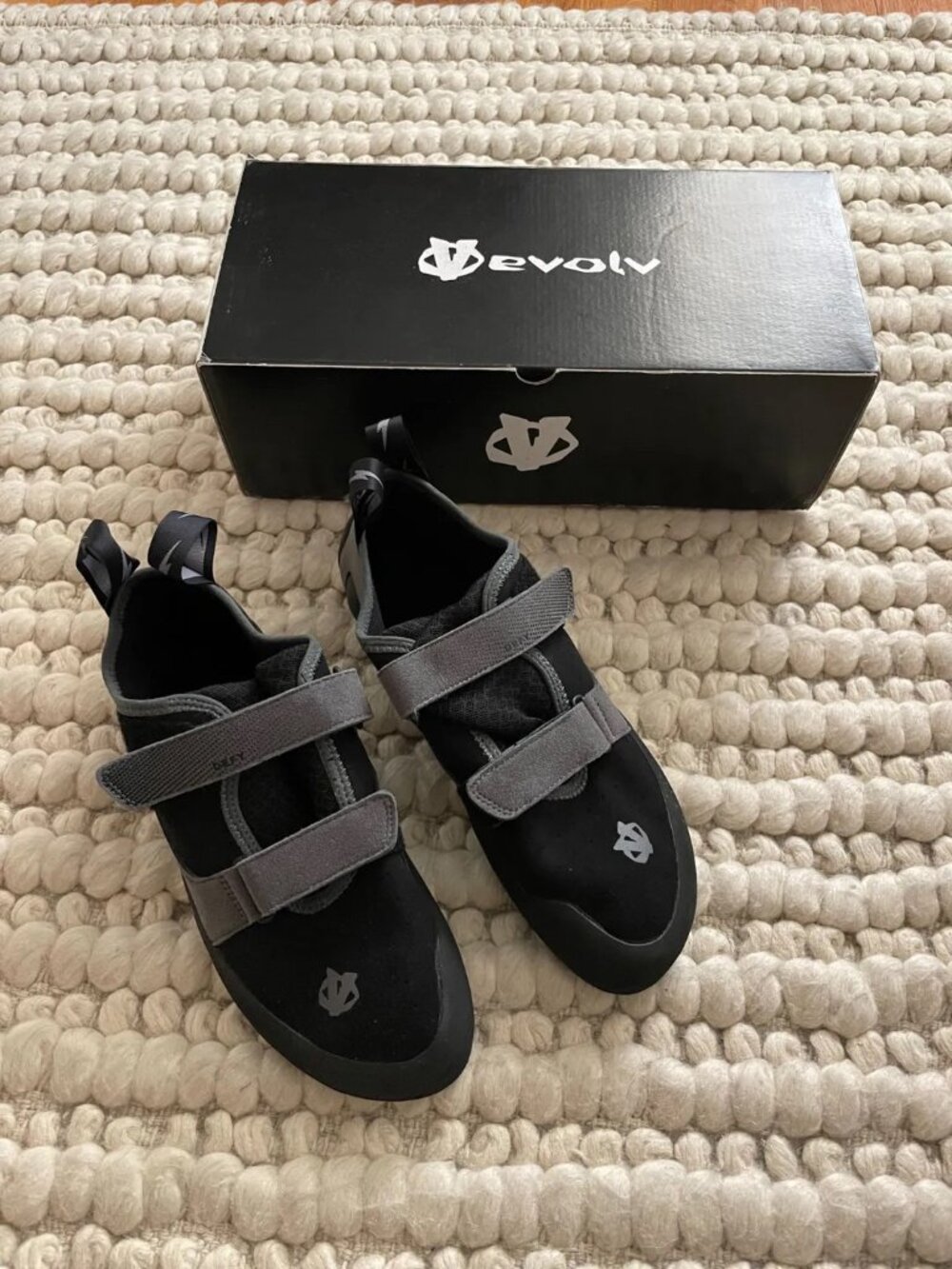 EVOLV Mens Men's Defy Climbing Shoe Rock Climbing Black Size 12.5